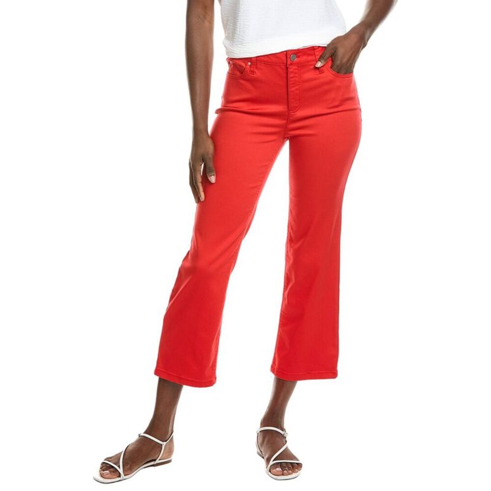Jones New York Womens  Lexington Straight Crop Jean, Red